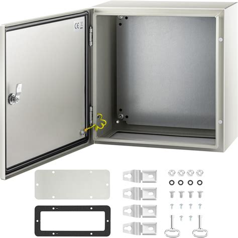 16x16 junction box cover with passtrough|VEVOR NEMA Steel Enclosure, 16 x 16 x 8'' NEMA 4X Steel .